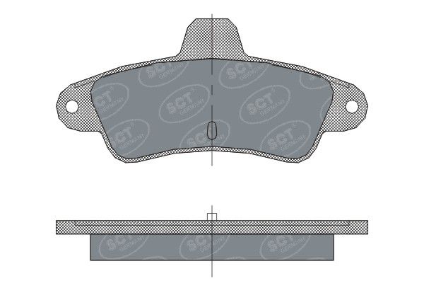 SCT GERMANY Комплект тормозных колодок, дисковый тормоз SP 304 PR